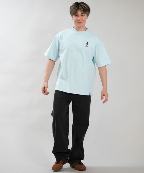 girl(ガール)の「【ムラサキスポーツ限定】GIRL/ガール 半袖 Tシャツ ロゴ バックプリント GR26STM02(Tシャツ/カットソー・メンズ・ブラック/グレイッシュブルー/ホワイト・M/L/XL)」の14枚目の写真