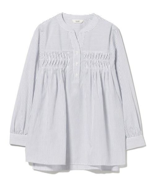 BEAMS HEART(ビームスハート)の「変形タック ノーカラー ブラウス(シャツ/ブラウス・レディース・その他/その他3/ネイビー/その他2・FREE)」の18枚目の写真