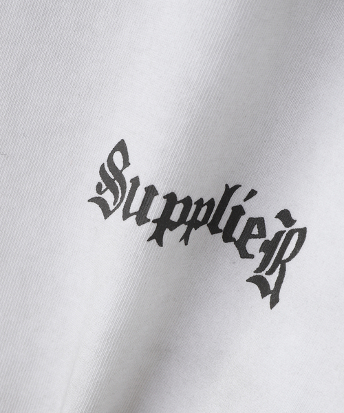 SUPPLIER(サプライヤー)の「SUPPLIER / サプライヤー Distressed Pierced Tee V2(Tシャツ/カットソー・メンズ・ホワイト/ブラック・MEDIUM/LARGE)」の7枚目の写真