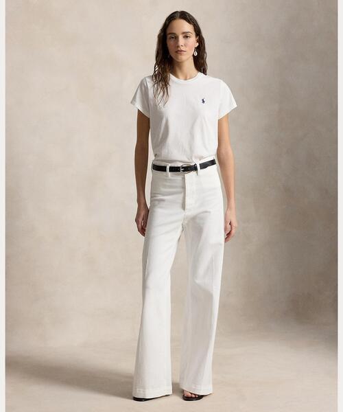 POLO RALPH LAUREN(ポロ ラルフ ローレン)の「クラシック フィット コットン ジャージー クルーネック Tシャツ(Tシャツ/カットソー・レディース・ホワイト・L/M/S/XS/XL)」の6枚目の写真