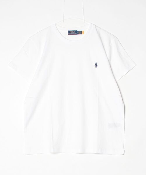POLO RALPH LAUREN(ポロ ラルフ ローレン)の「クラシック フィット コットン ジャージー クルーネック Tシャツ(Tシャツ/カットソー・レディース・ホワイト・L/M/S/XS/XL)」の3枚目の写真