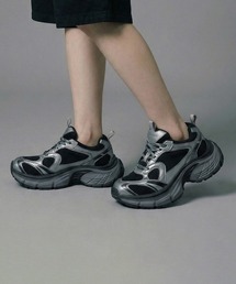 DISTORTION（ディストーション）の「ディストーション ライオット DISTORTION RIOT SILVER/GREY 6cm メンズ 厚底 スニーカー DIS26F0014-SLGY（スニーカー）」