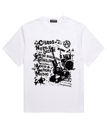 VANNWORKS（バンワークス）の「CHOAS MUSIC 半袖Tシャツ (VS0222) ホワイト（Tシャツ/カットソー）」