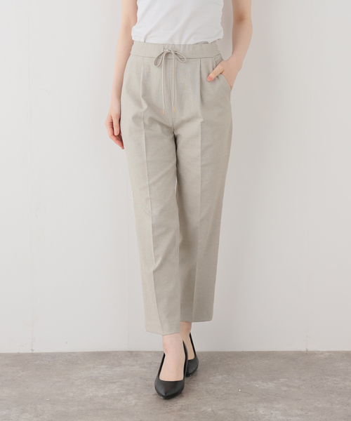 La TOTALITE(ラトータリテ)の「【洗える】ドライオックステーパードパンツ(その他パンツ・レディース・ホワイト/ベージュ・38/36)」の2枚目の写真