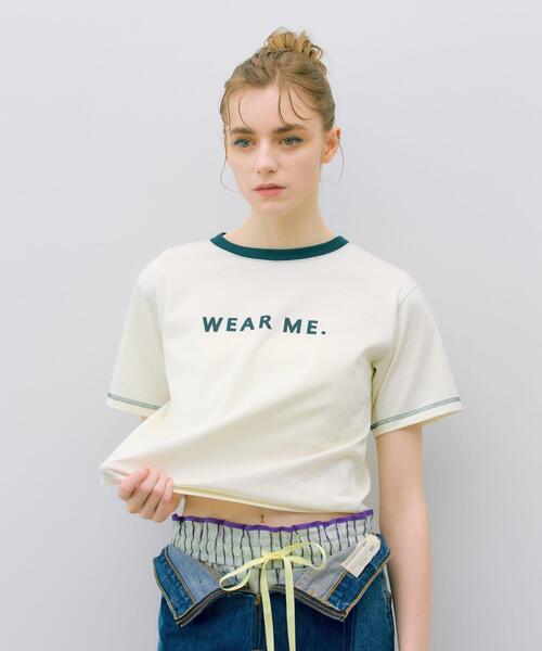 THE GOODLAND MARKET（ザグッドランドマーケット）の「ザ グッドランド マーケット　BOX RINGER  TEE（Tシャツ/カットソー・レディース・ホワイト系その他/ブルー系その他/イエロー系その他・2/1）」の2枚目の写真
