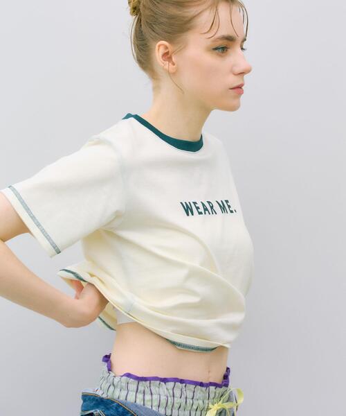 THE GOODLAND MARKET（ザグッドランドマーケット）の「ザ グッドランド マーケット　BOX RINGER  TEE（Tシャツ/カットソー・レディース・ホワイト系その他/ブルー系その他/イエロー系その他・2/1）」の5枚目の写真