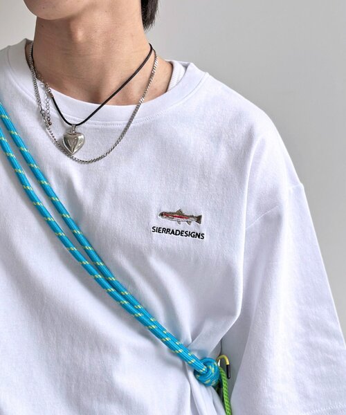 SIERRA DESIGNS（シェラデザイン）の「サカナT（Tシャツ/カットソー・メンズ・ホワイト系その他2/ホワイト/ホワイト系その他・MEDIUM/LARGE）」の2枚目の写真
