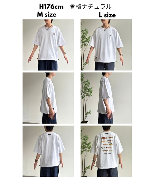 SIERRA DESIGNS（シェラデザイン）の「サカナT（Tシャツ/カットソー・メンズ・ホワイト系その他2/ホワイト/ホワイト系その他・MEDIUM/LARGE）」の9枚目の写真
