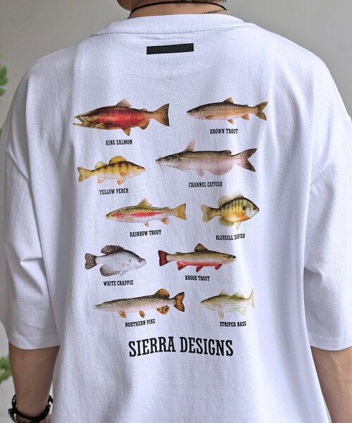 SIERRA DESIGNS（シェラデザイン）の「サカナT（Tシャツ/カットソー・メンズ・ホワイト系その他2/ホワイト/ホワイト系その他・MEDIUM/LARGE）」の12枚目の写真