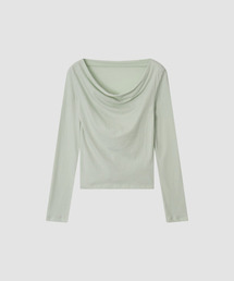 Flow Cotton Drape T_Mint