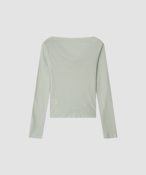 THE LILLE（ザ リル）の「Flow Cotton Drape T_Mint（Tシャツ/カットソー・レディース・その他・FREE）」の2枚目の写真