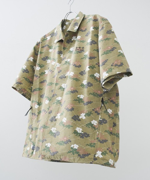 B.C STOCK(ベーセーストック)の「【吸水速乾&高通気性&セットアップ着用可】FADE GRAPH POINT シャツ(シャツ/ブラウス・メンズ・グリーン系その他/チャコールグレー/ブラック/カーキ・MEDIUM/LARGE)」の4枚目の写真