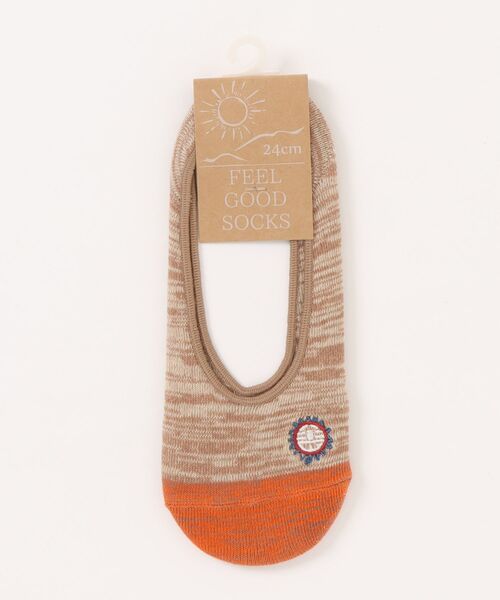 チャイハネ(チャイハネ)の「【チャイハネ】FEEL GOOD SOCKS インディーカ カバーソックス23~25cm(ソックス/靴下・レディース・パープル/マスタード/ベージュ/グリーン/ブラック/ブルー・FREE)」の2枚目の写真