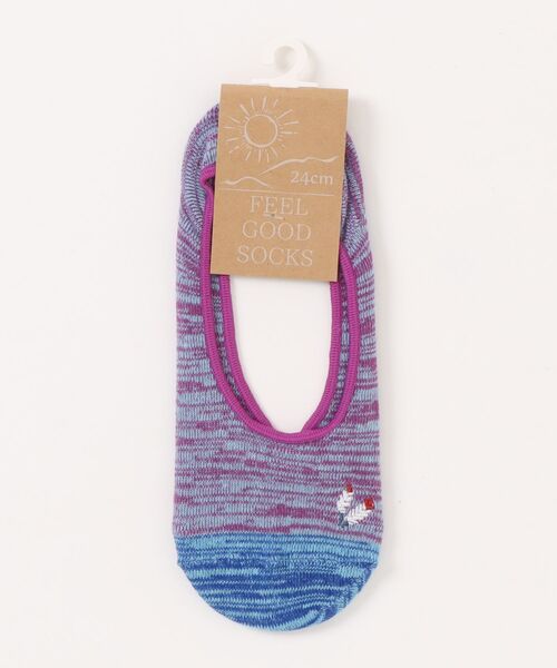 チャイハネ(チャイハネ)の「【チャイハネ】FEEL GOOD SOCKS インディーカ カバーソックス23~25cm(ソックス/靴下・レディース・パープル/マスタード/ベージュ/グリーン/ブラック/ブルー・FREE)」の5枚目の写真