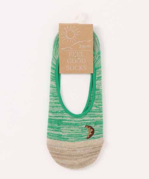 チャイハネ(チャイハネ)の「【チャイハネ】FEEL GOOD SOCKS インディーカ カバーソックス23~25cm(ソックス/靴下・レディース・パープル/マスタード/ベージュ/グリーン/ブラック/ブルー・FREE)」の3枚目の写真