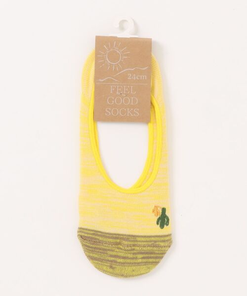 チャイハネ(チャイハネ)の「【チャイハネ】FEEL GOOD SOCKS インディーカ カバーソックス23~25cm(ソックス/靴下・レディース・パープル/マスタード/ベージュ/グリーン/ブラック/ブルー・FREE)」の6枚目の写真
