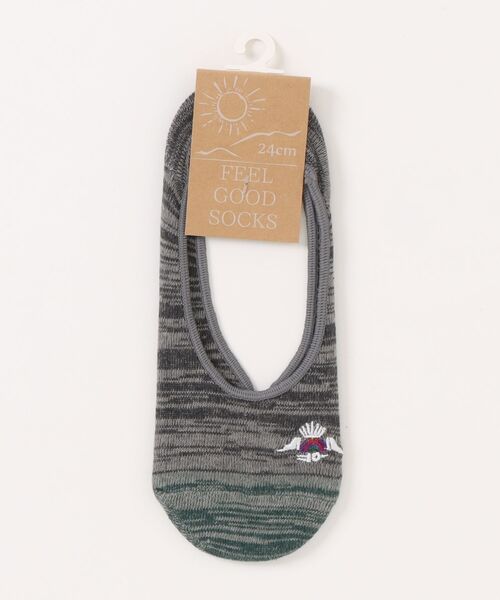 チャイハネ(チャイハネ)の「【チャイハネ】FEEL GOOD SOCKS インディーカ カバーソックス23~25cm(ソックス/靴下・レディース・パープル/マスタード/ベージュ/グリーン/ブラック/ブルー・FREE)」の1枚目の写真