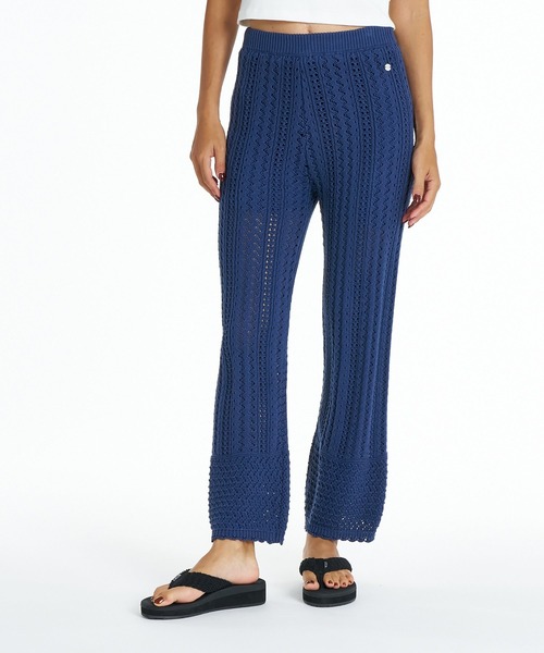 ROXY（ロキシー）の「ROXY TIDE OVER PANTS ロングニットパンツ 【2026年夏モデル】（その他パンツ・レディース・ナチュラル/ブラック/インディゴブルー・LARGE/MEDIUM/SMALL）」の2枚目の写真