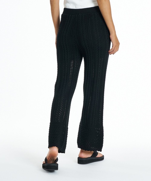ROXY（ロキシー）の「ROXY TIDE OVER PANTS ロングニットパンツ 【2026年夏モデル】（その他パンツ・レディース・ナチュラル/ブラック/インディゴブルー・LARGE/MEDIUM/SMALL）」の4枚目の写真