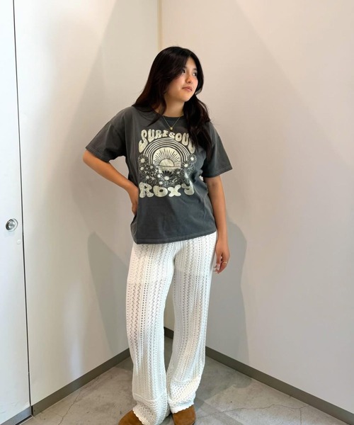 ROXY（ロキシー）の「ROXY TIDE OVER PANTS ロングニットパンツ 【2026年夏モデル】（その他パンツ・レディース・ナチュラル/ブラック/インディゴブルー・LARGE/MEDIUM/SMALL）」の5枚目の写真
