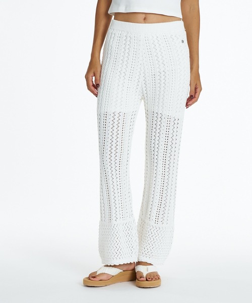 ROXY（ロキシー）の「ROXY TIDE OVER PANTS ロングニットパンツ 【2026年夏モデル】（その他パンツ・レディース・ナチュラル/ブラック/インディゴブルー・LARGE/MEDIUM/SMALL）」の6枚目の写真
