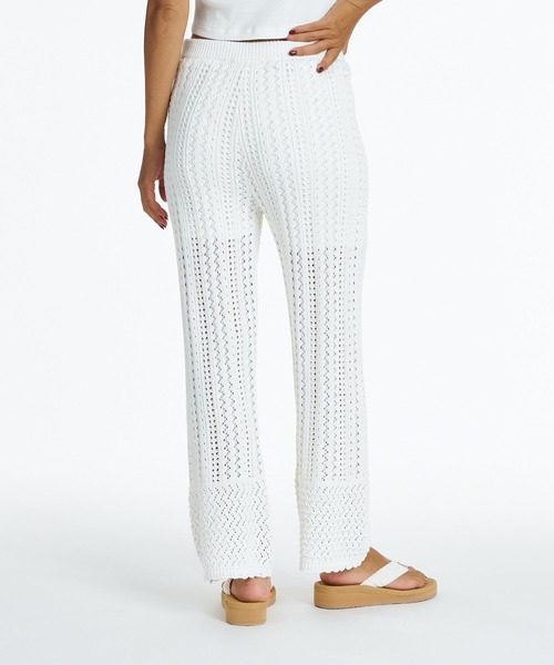 ROXY（ロキシー）の「ROXY TIDE OVER PANTS ロングニットパンツ 【2026年夏モデル】（その他パンツ・レディース・ナチュラル/ブラック/インディゴブルー・LARGE/MEDIUM/SMALL）」の7枚目の写真