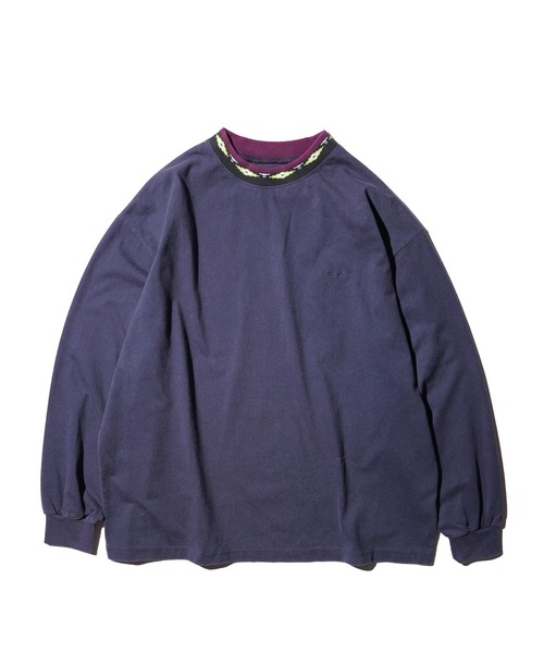MAUI and Sons（マウイアンドサンズ）の「Maui & Sons / マウイアンドサンズ Spirit wave LS Tee 首リブ ジャガード ロングスリーブTシャツ（Tシャツ/カットソー・メンズ・ネイビー/オレンジ/ターコイズブルー/ブラック・SMALL/MEDIUM/LARGE）」の17枚目の写真