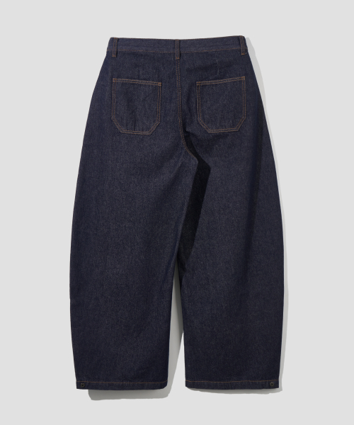 AGOD（エージーオーディー）の「スナップボタンカーブパンツ [ローインディゴ]（デニムパンツ・レディース・その他・SMALL/MEDIUM/LARGE/X-LARGE）」の6枚目の写真