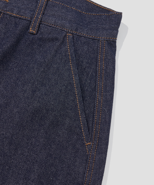 AGOD（エージーオーディー）の「スナップボタンカーブパンツ [ローインディゴ]（デニムパンツ・レディース・その他・SMALL/MEDIUM/LARGE/X-LARGE）」の9枚目の写真