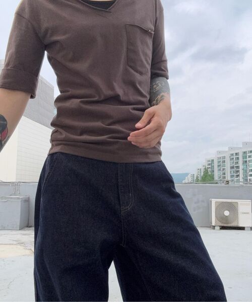 AGOD（エージーオーディー）の「スナップボタンカーブパンツ [ローインディゴ]（デニムパンツ・レディース・その他・SMALL/MEDIUM/LARGE/X-LARGE）」の18枚目の写真