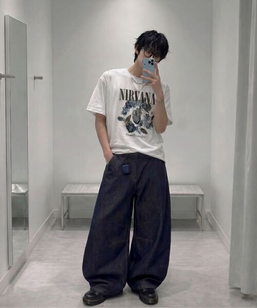 AGOD（エージーオーディー）の「スナップボタンカーブパンツ [ローインディゴ]（デニムパンツ・レディース・その他・SMALL/MEDIUM/LARGE/X-LARGE）」の21枚目の写真
