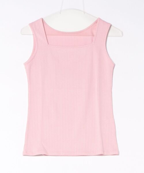 le cercle ADAM ET ROPE'（ルセルクルアダムエロペ）の「スクエアネックタンクトップ（Tシャツ/カットソー・レディース・グリーン系その他/ピンク・FREE）」の2枚目の写真