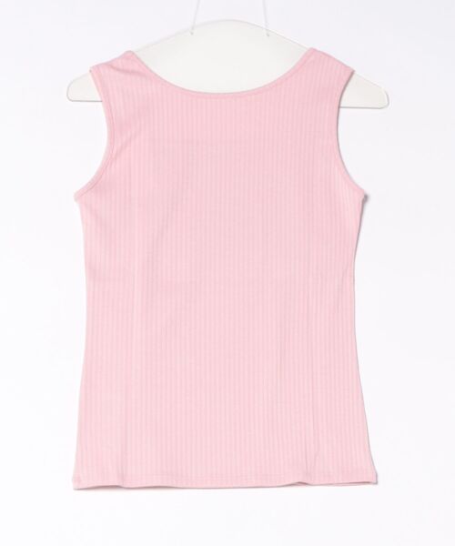 le cercle ADAM ET ROPE'（ルセルクルアダムエロペ）の「スクエアネックタンクトップ（Tシャツ/カットソー・レディース・グリーン系その他/ピンク・FREE）」の3枚目の写真