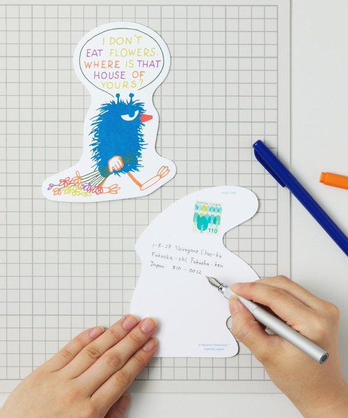MOOMIN(ムーミン)の「MOOMIN ムーミン ダイカットポストカード(ステーショナリー・レディース・その他1/その他2・FREE)」の1枚目の写真