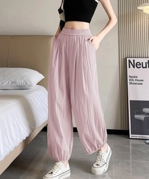 ワイドパンツ レディース バルーンパンツ