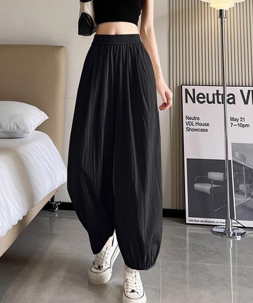Miniministore(ミニミニストア)の「ワイドパンツ レディース バルーンパンツ(その他パンツ・レディース・ピンク/ブラック/ライトベージュ・FREE)」の1枚目の写真