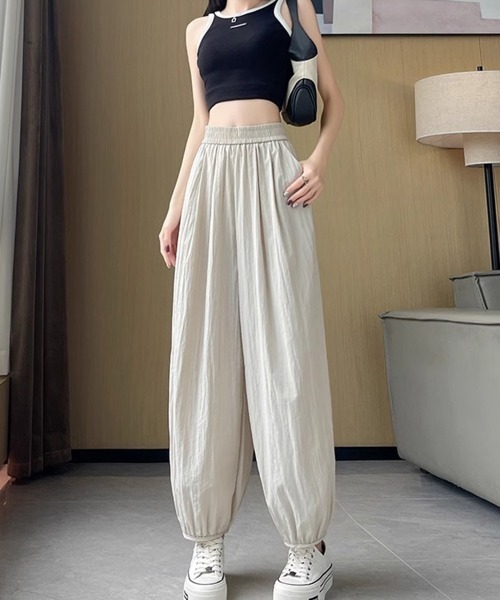 Miniministore(ミニミニストア)の「ワイドパンツ レディース バルーンパンツ(その他パンツ・レディース・ピンク/ブラック/ライトベージュ・FREE)」の6枚目の写真