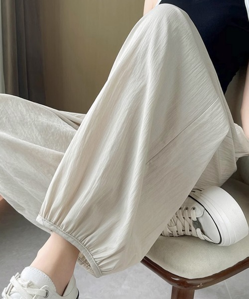 Miniministore(ミニミニストア)の「ワイドパンツ レディース バルーンパンツ(その他パンツ・レディース・ピンク/ブラック/ライトベージュ・FREE)」の8枚目の写真