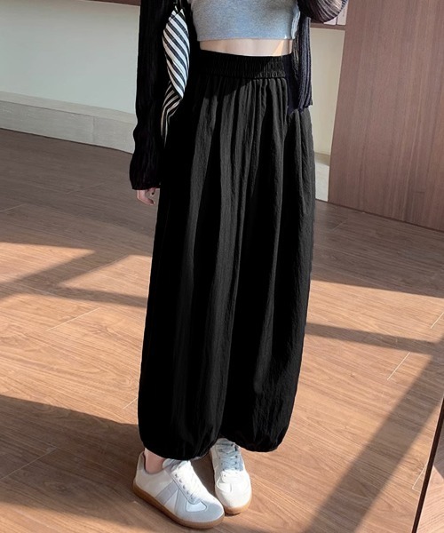 Miniministore(ミニミニストア)の「ワイドパンツ レディース バルーンパンツ(その他パンツ・レディース・ピンク/ブラック/ライトベージュ・FREE)」の10枚目の写真