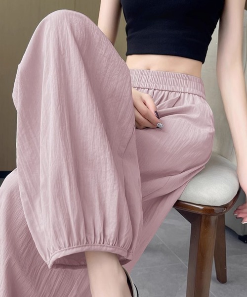 Miniministore(ミニミニストア)の「ワイドパンツ レディース バルーンパンツ(その他パンツ・レディース・ピンク/ブラック/ライトベージュ・FREE)」の12枚目の写真