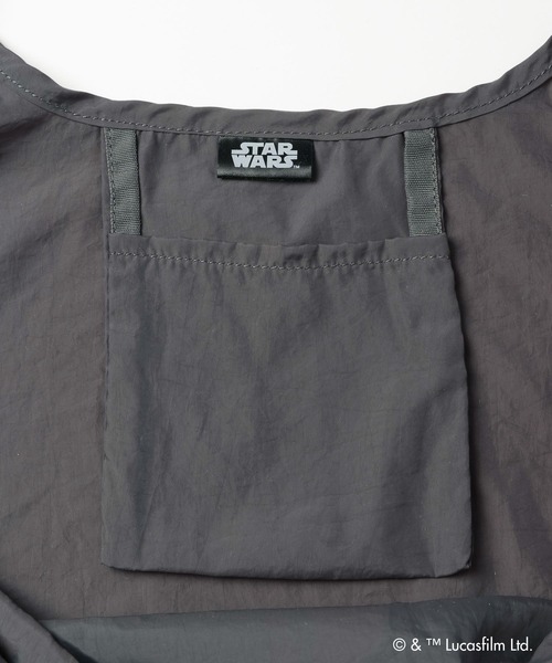 GLOBAL WORK（グローバルワーク）の「【STAR WARS(スター・ウォーズ)】ポーチ付きトート/666040（エコバッグ/サブバッグ・レディース・チャコールグレー/オフホワイト・FREE）」の20枚目の写真