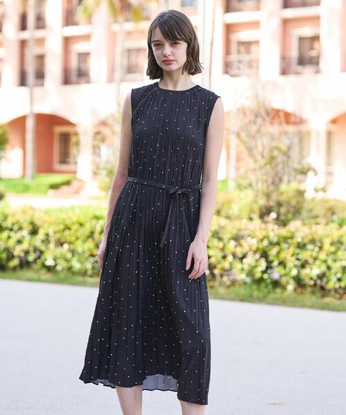 DRESSTERIOR（ドレステリア）の「【ウォッシャブル/2WAYシルエット】ノースリーブプリーツワンピース（ワンピース・レディース・ブラウン系その他/ブラック系・34/36/38）」の14枚目の写真