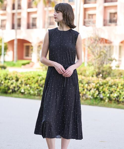 DRESSTERIOR（ドレステリア）の「【ウォッシャブル/2WAYシルエット】ノースリーブプリーツワンピース（ワンピース・レディース・ブラウン系その他/ブラック系・34/36/38）」の15枚目の写真