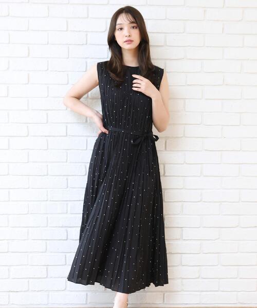 DRESSTERIOR（ドレステリア）の「【ウォッシャブル/2WAYシルエット】ノースリーブプリーツワンピース（ワンピース・レディース・ブラウン系その他/ブラック系・34/36/38）」の18枚目の写真