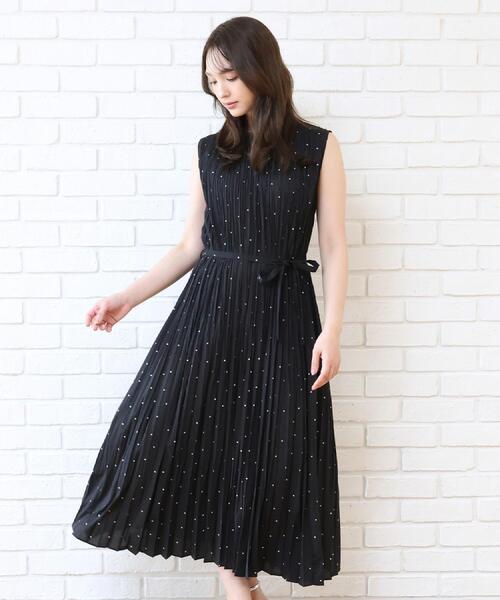 DRESSTERIOR（ドレステリア）の「【ウォッシャブル/2WAYシルエット】ノースリーブプリーツワンピース（ワンピース・レディース・ブラウン系その他/ブラック系・34/36/38）」の19枚目の写真