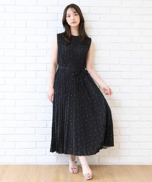 DRESSTERIOR（ドレステリア）の「【ウォッシャブル/2WAYシルエット】ノースリーブプリーツワンピース（ワンピース・レディース・ブラウン系その他/ブラック系・34/36/38）」の21枚目の写真