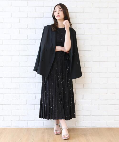DRESSTERIOR（ドレステリア）の「【ウォッシャブル/2WAYシルエット】ノースリーブプリーツワンピース（ワンピース・レディース・ブラウン系その他/ブラック系・34/36/38）」の22枚目の写真