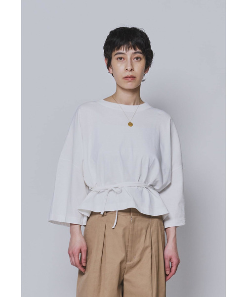 INSCRIRE / アンスクリア　パイル ボーダー Tシャツ INSCRIRE（アンスクリア）の「INSCRIRE / パイル ボーダー Tシャツ（T
