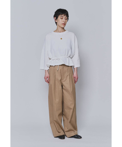 INSCRIRE（アンスクリア）の「＜INSCRIRE（アンスクリア）＞別注エプロンTシャツ（Tシャツ/カットソー・レディース・ホワイト系その他3・36）」の3枚目の写真