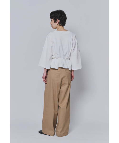 INSCRIRE（アンスクリア）の「＜INSCRIRE（アンスクリア）＞別注エプロンTシャツ（Tシャツ/カットソー・レディース・ホワイト系その他3・36）」の5枚目の写真